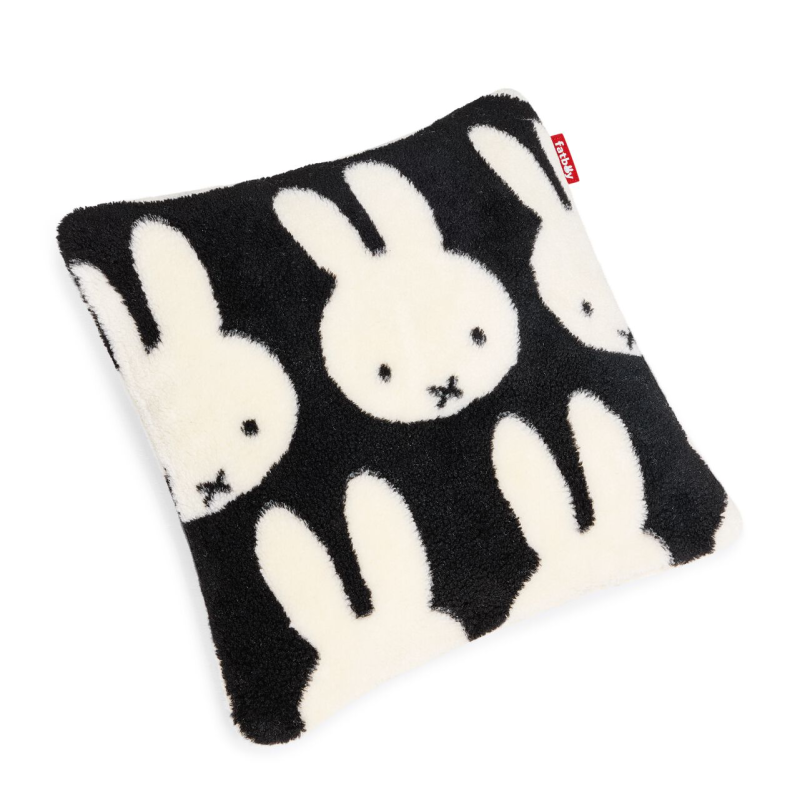 Poduszka Fatboy x Miffy Square Teddy Black&White 50x50 cm