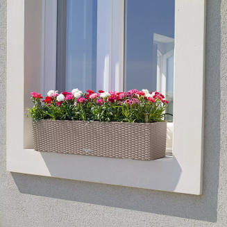 Donica Lechuza Balconera Cottage 80 | 100 piaskowy brąz - 5