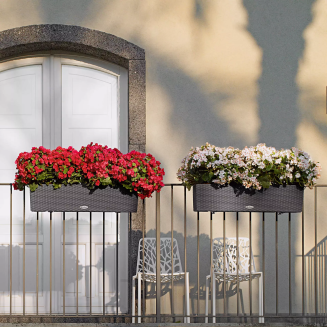 Donica Lechuza Balconera Cottage 80 | 100 piaskowy brąz - 7