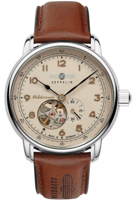 Zegarek Męski ZEPPELIN Mediterranee Open Heart Automatic 9666-5 + BOX