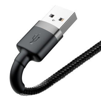 Kabel BASEUS Cafule USB-A-Lightning 2m (szaro-czarny) - 5