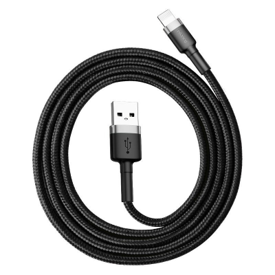 Kabel BASEUS Cafule USB-A-Lightning 2m (szaro-czarny)