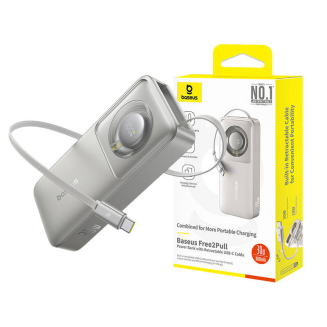  BASEUS Free2Pull Power Bank 10000mAh 30W (Gray) - 5