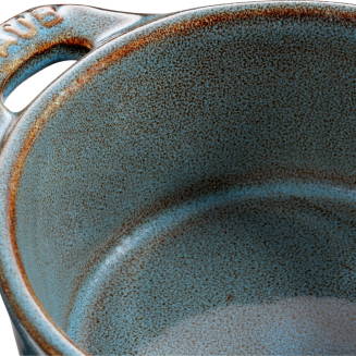 Staub Mini Cocotte Okrągły - 200 ml, Antyczny turkusowy - 5