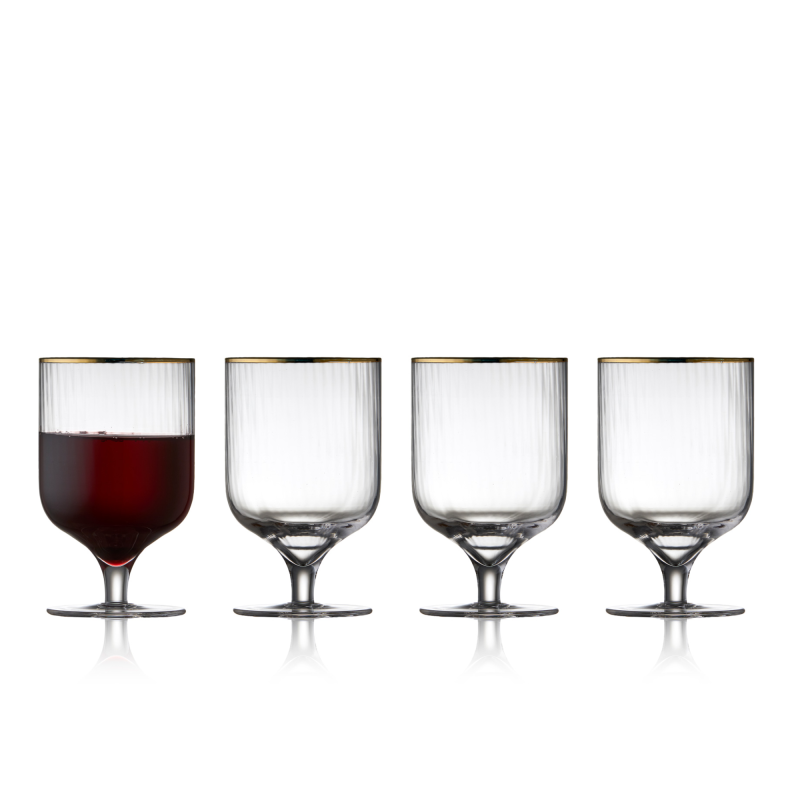Kieliszki do wina Lyngby Glas Palermo Gold 4 szt.