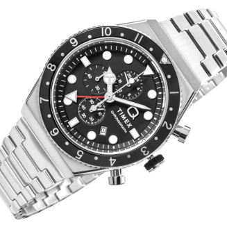 Zegarek Męski TIMEX Q Timex 3-Time Zone Chronograph TW2V69800 + BOX - 2