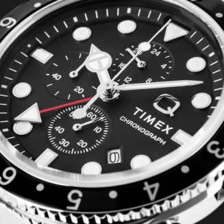Zegarek Męski TIMEX Q Timex 3-Time Zone Chronograph TW2V69800 + BOX - 4