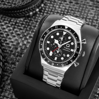 Zegarek Męski TIMEX Q Timex 3-Time Zone Chronograph TW2V69800 + BOX - 5