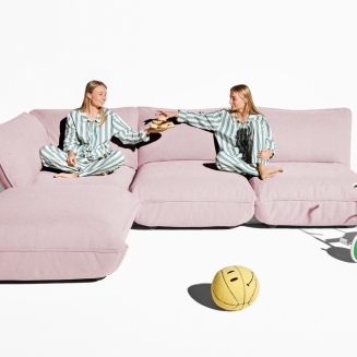 Sofa narożna Fatboy Sumo Corner Sofa Bubble Pink - 8