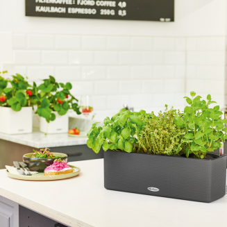 Donica Lechuza Balconissima 40 z uchwytem szary łupek - 12