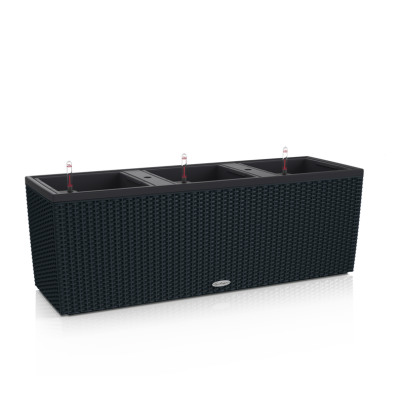 Donica Lechuza Trio Cottage 30 | 40 grafitowy czarny