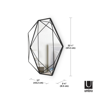 Lustro Umbra Prisma Black 57x43 cm - 4