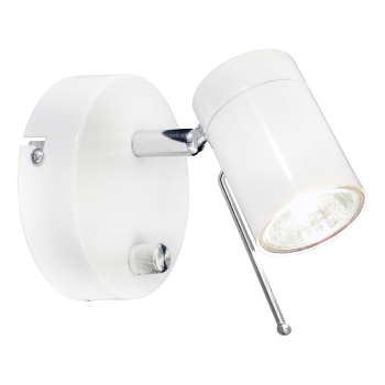 Kinkiet By Rydens Correct 1-lite wall wite