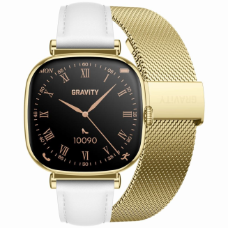 Smartwatch Gravity Złoty Bransoleta + Pasek GT32-2 - 15