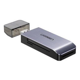 UGREEN CM180 USB 4-in-1 SD/microSD/CF/MS card reader (silver) - 2