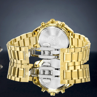 Zegarek Męski Giewont Chronograph Sapphire Złoto Czarny GW7290-B4 - 6