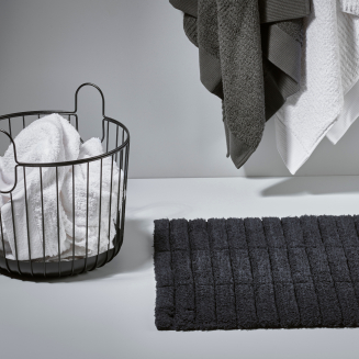  Zone Denmark Tiles Black Bath Mat 50x80 cm - 5