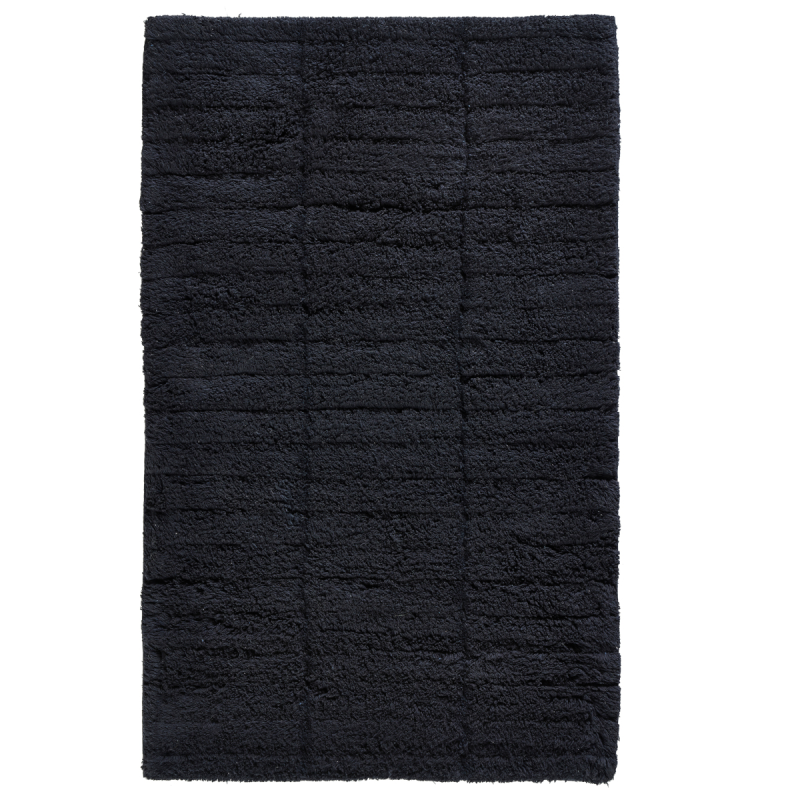  Zone Denmark Tiles Black Bath Mat 50x80 cm