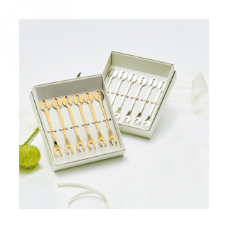  Casa Bugatti Kiss Gold dessert fork set 6 pcs - 2