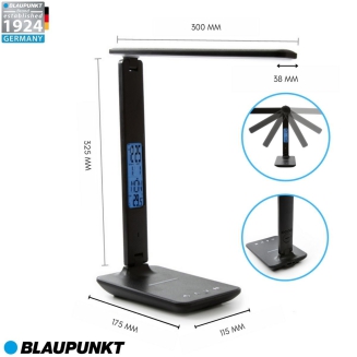 Lampa biurkowa Blaupunkt PRO LED CCT z ładowarką indukcyjną czarna - 8