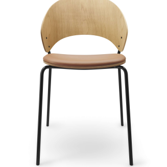 Eva Solo Dosina oiled oak & cognac leather chair - 7
