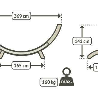 Stojak na hamak Double La Siesta Maera Eucaliptus - 4