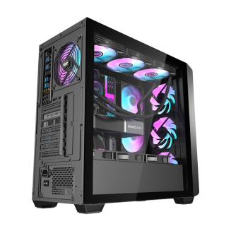 Obudowa komputerowa DARKFLASH DS900WD + 4 wentylatory (czarna) - 6
