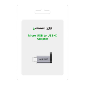 Adapter USB-C do micro USB UGREEN US282 (szary) - 4