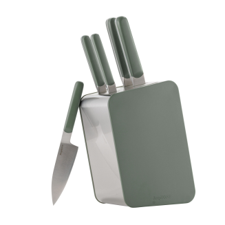Zestaw noży w bloku BergHOFF Elements Khaki - 3