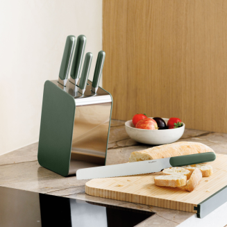 Zestaw noży w bloku BergHOFF Elements Khaki - 4