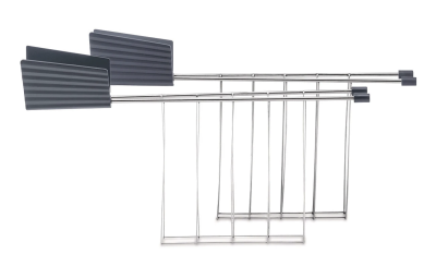 Zestaw 2 ramek do tostera Alessi Plissé Grey