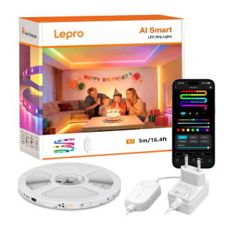 Taśma LED Lepro S1 5m Wi-Fi Bluetooth RGBIC - 2