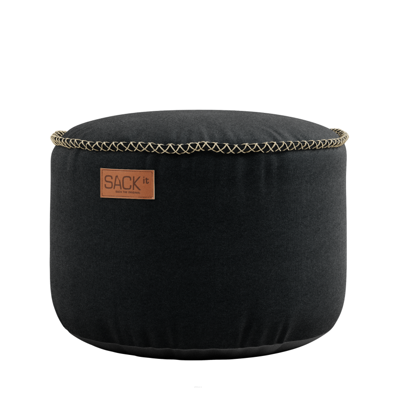 Pufa SACKit Canvas Pouf black