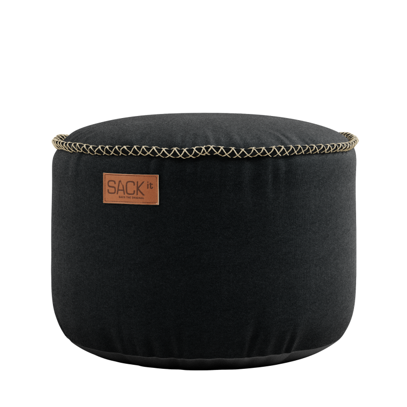 Pufa SACKit Canvas Pouf black