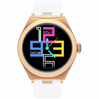 Smartwatch Gravity Różowe Złoto Biały GT25-4 - 2
