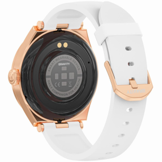 Smartwatch Gravity Różowe Złoto Biały GT25-4 - 4
