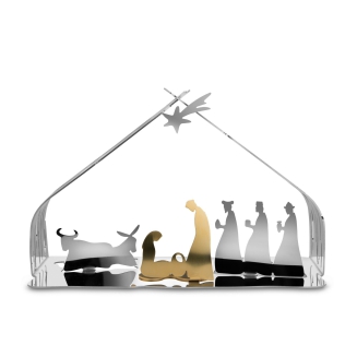 Alessi polished steel Christmas nativity scene - 4
