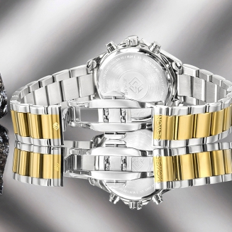 Zegarek Damski Giewont Sapphire Srebrno Złoty GW3670-B4 - 8