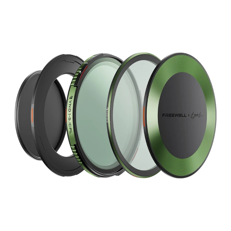 Zestaw filtrów ND/CPL o zmiennej gęstości Freewell Brandon Li 67mm