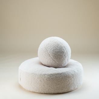 Pufa dziecięca Wigiwama Ottoman Cream White - 4