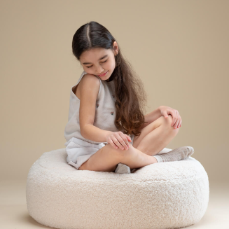 Pufa dziecięca Wigiwama Ottoman Cream White - 6