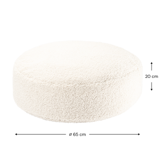 Pufa dziecięca Wigiwama Ottoman Cream White - 7