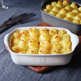 Naczynie żaroodporne Emile Henry Ultime 30x19 cm kremowe - 6