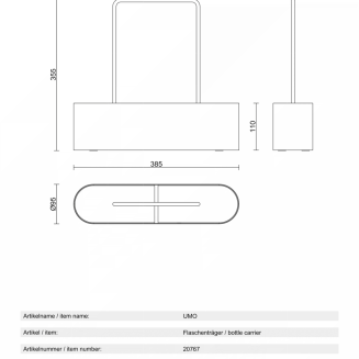 Organizer na butelki Zack Umo - 4