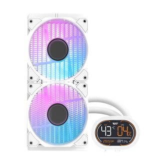 Chłodzenie wodne DARKFLASH DH240D 2x120mm (białe) - 3