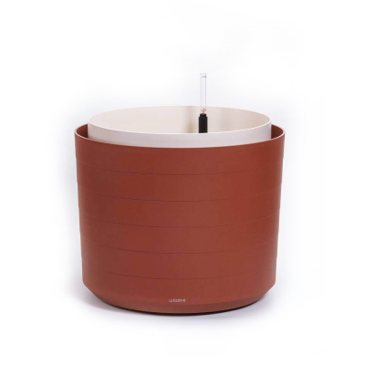 Duża donica samo-nawadniająca okrągła Urbalive Berberis cynamonowy 46 cm