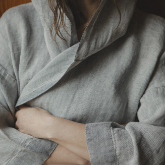 Szlafrok z kapturem Lapuan Kankurit Kaste grey XL - 7