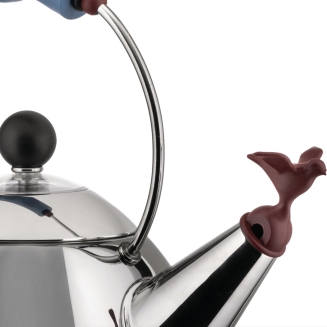 Alessi 9093 blue kettle with whistle - 2