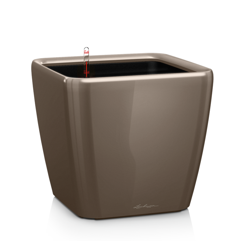  Lechuza Quadro Premium LS 21 flowerpot | 28 | 35 | 43 | 50 taupe gloss