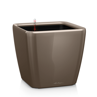 Donica Lechuza Quadro Premium LS 21 | 28 | 35 | 43 | 50 taupe połysk